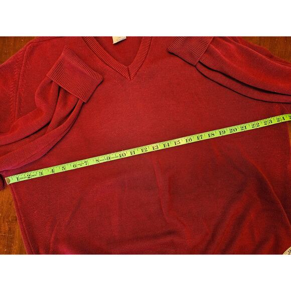 Vintage LL Bean Mens cotton pullover sweater - size large made in USA - Picture 4 of 5